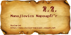 Manojlovics Napsugár névjegykártya